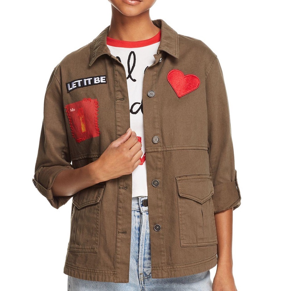 Alice + Olivia X The Beatles military jacket